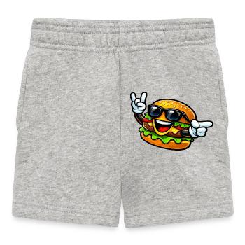 Citoyen joyeux avec des lunettes de soleil - Short Bébé - gris chiné - Devant
