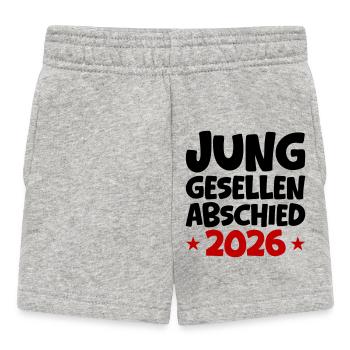 Junggesellenabschied 2026 - Baby Shorts - Grau meliert - Vorne