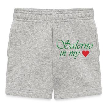 Salerno in My Heart  - Baby Shorts - heather grey - Front