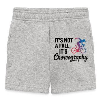 Künstlerisches Radfahren Kein Herbst Es ist Choreografie - Baby Shorts - Grau meliert - Vorne