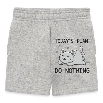 Der heutige Plan - Baby Shorts - Grau meliert - Vorne