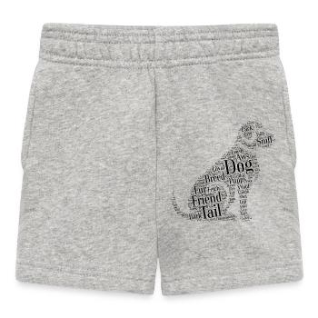 Nuage de chien - Short Bébé - gris chiné - Devant