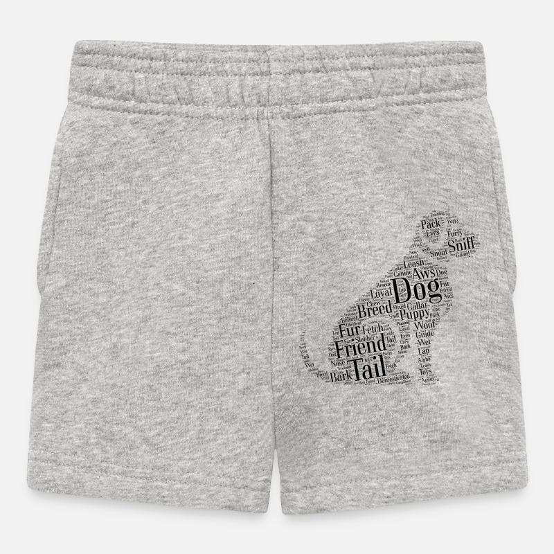 Nuage de chien - Short Bébé - gris chiné