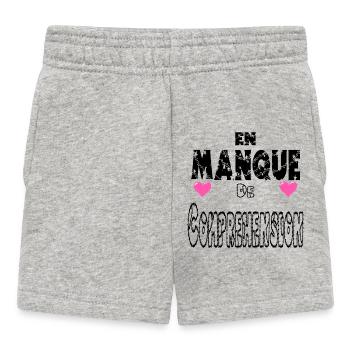 En Manque de Compréhension - Short Bébé - gris chiné - Devant