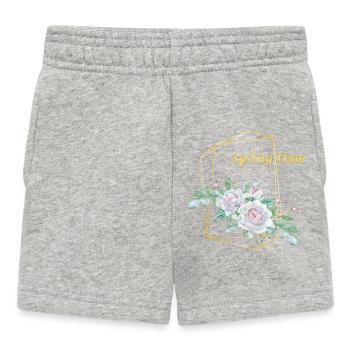 spring time - Baby Shorts - Grau meliert - Vorne