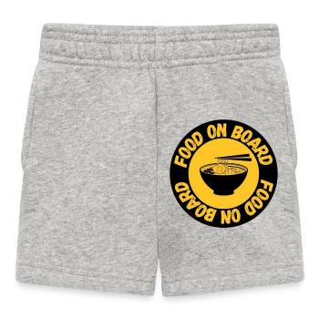 Ramen on board - Baby Shorts - heather grey - Front