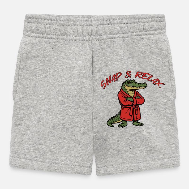 Snap & Relax - Baby Shorts - Grau meliert