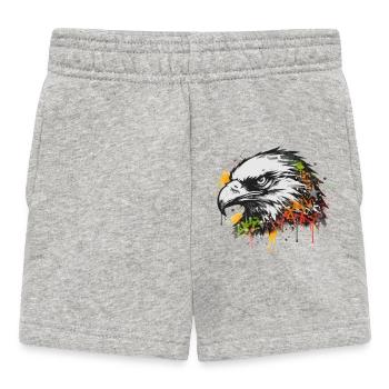 Eagle Graffiti Street Art - Baby Shorts - heather grey - Front