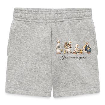 Mama Goose Mom Shirt – lustiges Muttertagsgeschenk - Baby Shorts - Grau meliert - Vorne