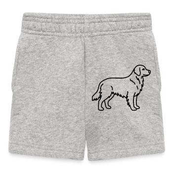 Golden Retriever - Baby Shorts - heather grey - Front