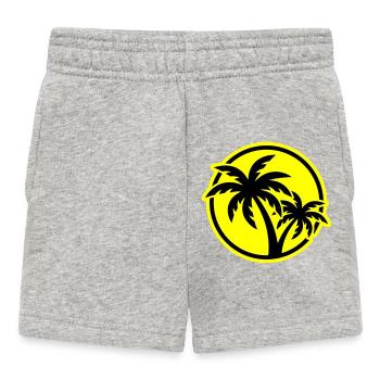 Palm Tree Symbol Beach - Baby Shorts - heather grey - Front