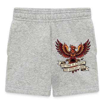 No one is illegal on stolen land - Baby Shorts - heather grey - Front