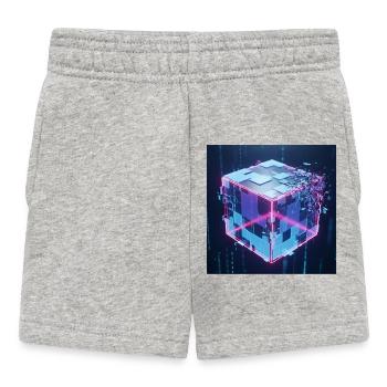 Digital Cube Technology Digital Cube Tech - Baby Shorts - heather grey - Front