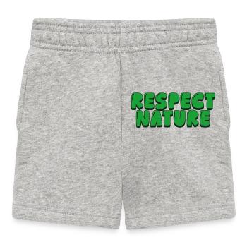 Respecter la nature - Short Bébé - gris chiné - Devant