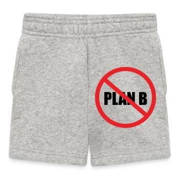 No Plan B - Baby Shorts - Grau meliert - Vorne