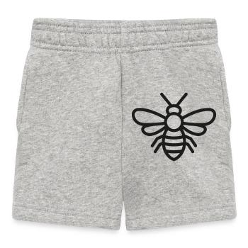 Biene - Baby Shorts - Grau meliert - Vorne