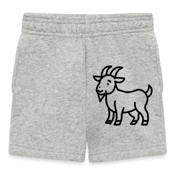 chèvre - Short Bébé - gris chiné - Devant