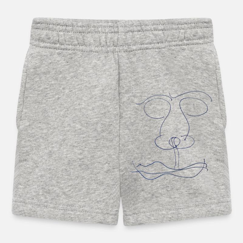 Visage abstrait : Dons d’artiste - Short Bébé - gris chiné