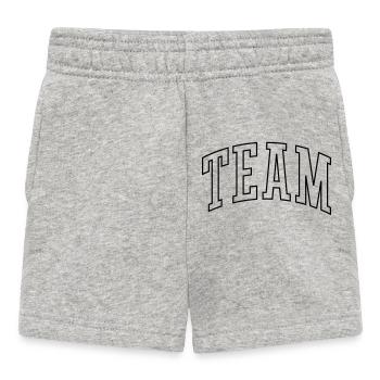 Team Outline - Baby Shorts - heather grey - Front