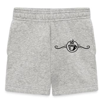 Symbole du café Café - Short Bébé - gris chiné - Devant