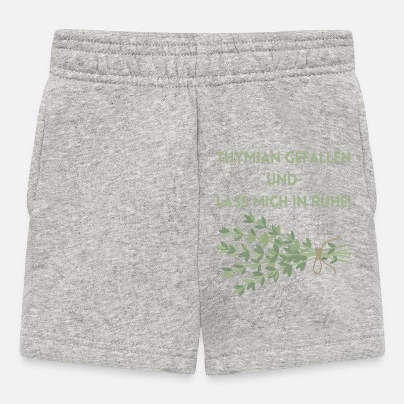 Thymian einen Gefallen und lass mich in Ruhe! - Baby Shorts - Grau meliert
