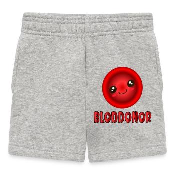 Donneur de sang - Short Bébé - gris chiné - Devant