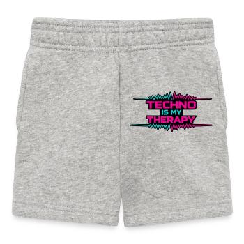 Techno Therapy Neon Pulse - Baby Shorts - Grau meliert - Vorne