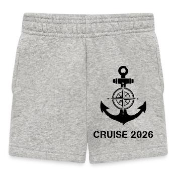 Anchor Compass Cruise 2026 - Baby Shorts - heather grey - Front