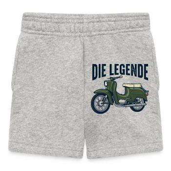 Simson Schwalbe DDR - Baby Shorts - Grau meliert - Vorne
