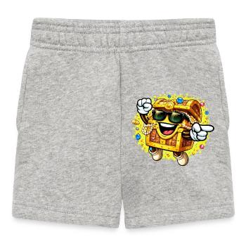 Cadeau du cercueil d’or - Short Bébé - gris chiné - Devant