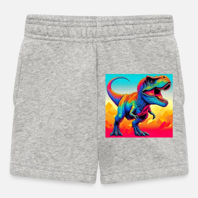 dinosaure - Short Bébé - gris chiné