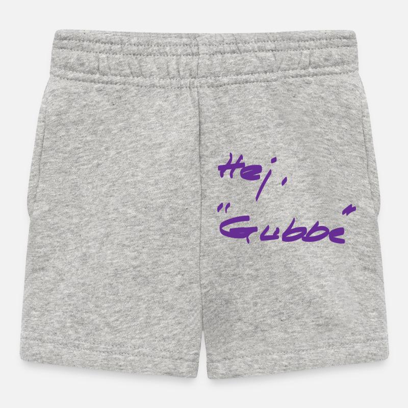 Bienvenue - différent - suédois - Short Bébé - gris chiné
