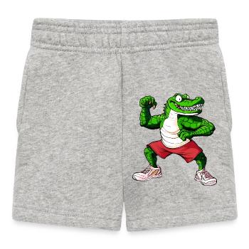 Fitness Crocodile - Short Bébé - gris chiné - Devant