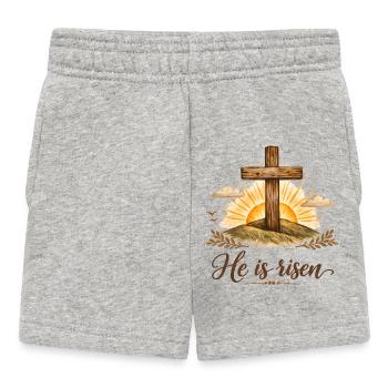Il est ressuscité - Short Bébé - gris chiné - Devant