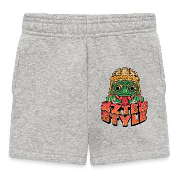 Style aztèque - Short Bébé - gris chiné - Devant