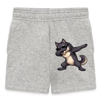 Dabbing Werwolf - Baby Shorts - Grau meliert - Vorne