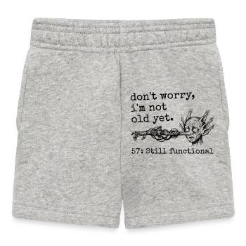 57th Anniversary - 57th Anniversary Humor Gift - Baby Shorts - heather grey - Front