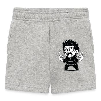 Gamer Anger Controller Zerbrochene Wut - Baby Shorts - Grau meliert - Vorne