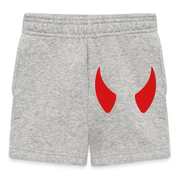 Cornes du diable - Short Bébé - gris chiné - Devant