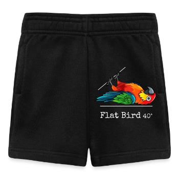 Flat Bird à 40 degrés - Short Bébé - noir - Devant