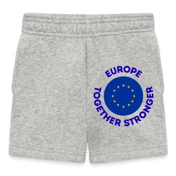 L’Europe Ensemble Emblème Fort - Short Bébé - gris chiné - Devant