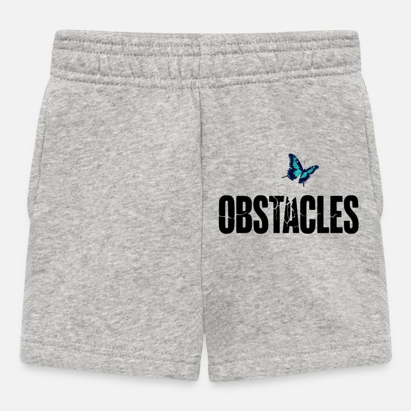 OBSTACLES – Briser les obstacles - Short Bébé - gris chiné