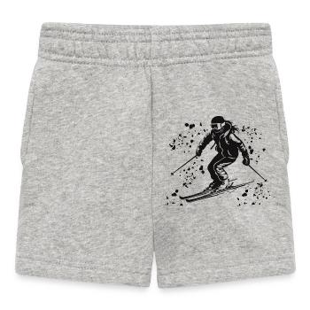 Ski alpin Sports d’hiver Ski nordique - Short Bébé - gris chiné - Devant