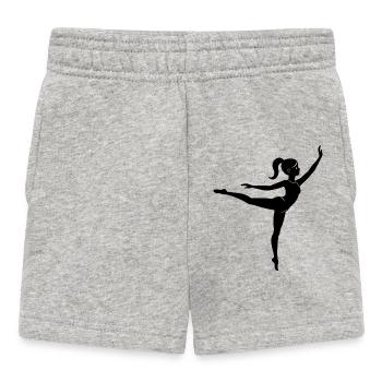 Gymnastics Girl - Baby Shorts - heather grey - Front