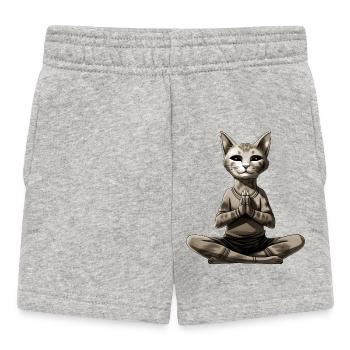 Yoga pour chat - Short Bébé - gris chiné - Devant