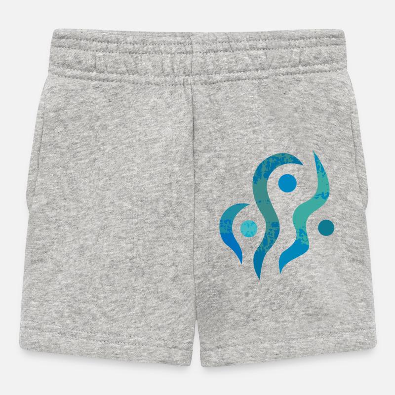 Yoga design_36 - Short Bébé - gris chiné