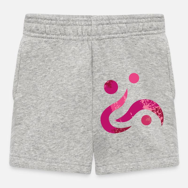 Yoga design_38 - Short Bébé - gris chiné