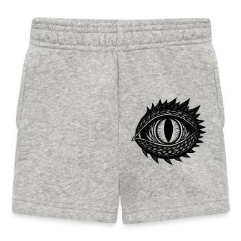 Drachenauge - Baby Shorts - Grau meliert - Vorne