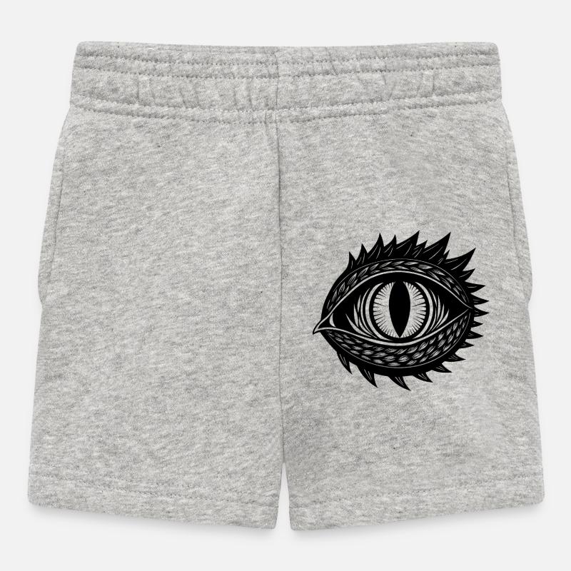 Drachenauge - Baby Shorts - Grau meliert