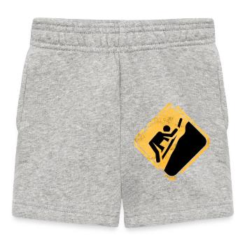 Signe d’alerte jaune pour l’escalade - Short Bébé - gris chiné - Devant